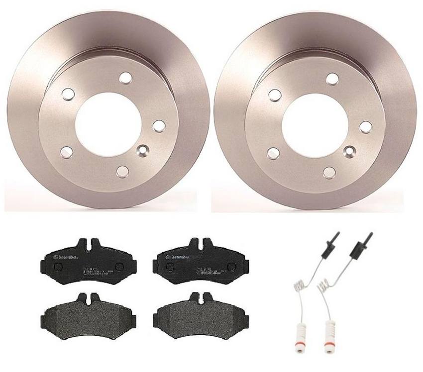 Brembo Brakes Kit - Pads and Rotors Rear (272mm) (Low-Met)